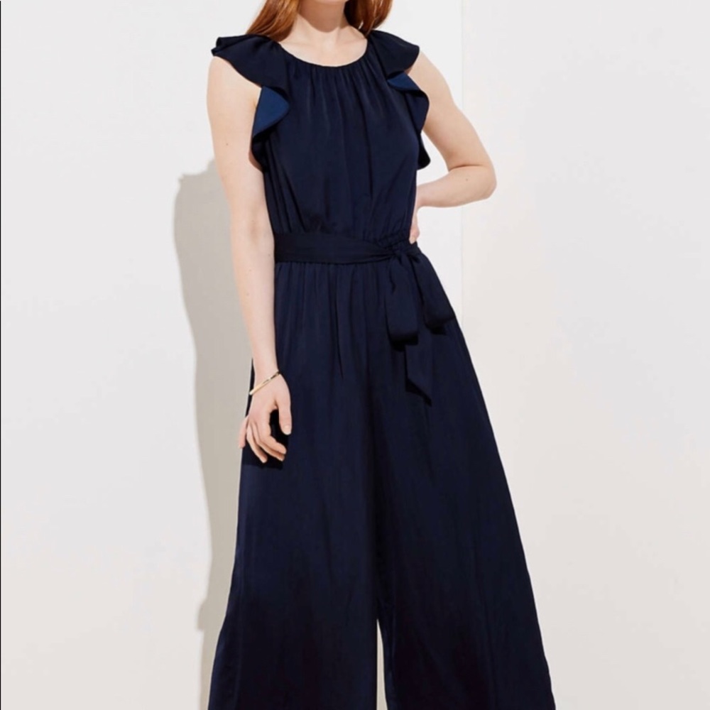 LOFT dark blue jumpsuit (xs)